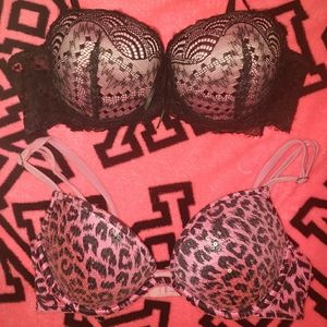 Victoria secret hot pink sequin very sexy push up